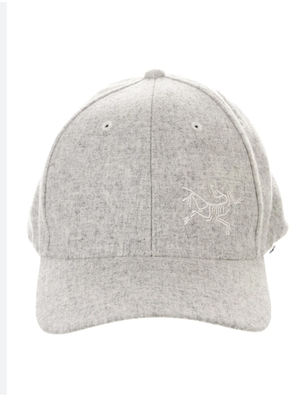 Arcteryx Mens Light Grey Heather Wool Blend Ball Cap Size S/M